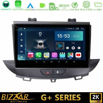 Bizzar G+ Series Opel Grandland/Crossland X 8core Android14 6+128GB Navigation Multimedia Tablet 9