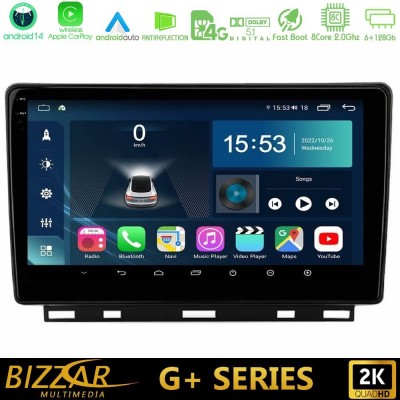 Bizzar G+ Series Renault Clio 5 2020-2025 8core Android14 6+128GB Navigation Multimedia Tablet 9
