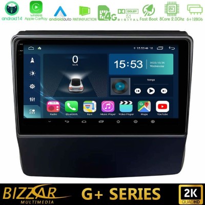 Bizzar G+ Series Subaru Forester/Impreza 2018-2021 8core Android14 6+128GB Navigation Multimedia Tablet 9