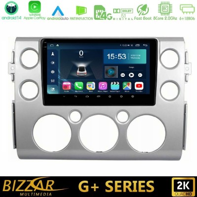 Bizzar G+ Series Toyota FJ 2007-2014 8core Android14 6+128GB Navigation Multimedia Tablet 9