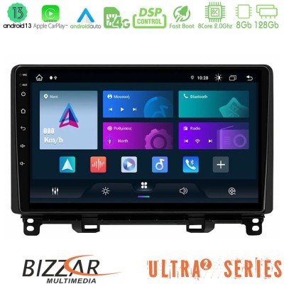 Bizzar Ultra Series Honda Jazz 2021-2025 8core Android13 8+128GB Navigation Multimedia Tablet 9