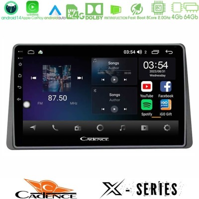 Cadence X Series Dacia Duster 2022-2024 8core Android 14 4+64GB Navigation Multimedia Tablet 9