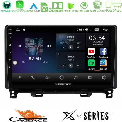 Cadence X Series Honda Jazz 2021-2025 8core Android 14 4+64GB Navigation Multimedia Tablet 9