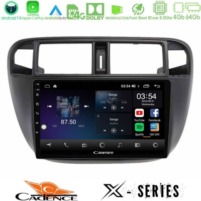 Cadence X Series Honda Civic 1995-2001 8core Android 14 4+64GB Navigation Multimedia Tablet 9