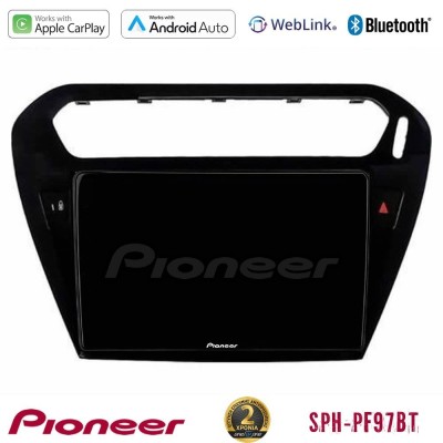 Pioneer SPH-PF97BT Series Citroen C-Elysee / Peugeot 301 Multimedia Station 9
