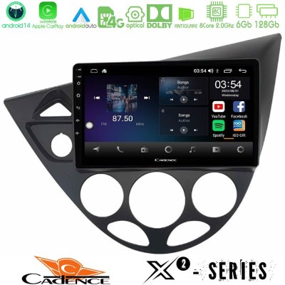 Cadence X2 Series 8Core Android14 6+128GB  Ford Focus 1999-2004 Navigation Multimedia Tablet 9