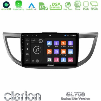 Clarion GL700 Lite Series 8Core Android11 2+32GB Honda CRV 2012-2017 Navigation Multimedia Tablet 9