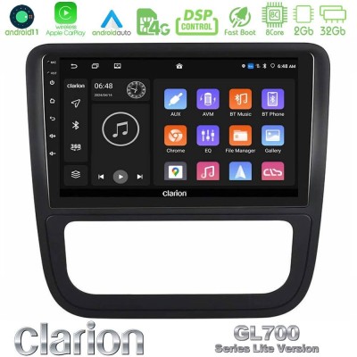 Clarion GL700 Lite Series 8Core Android11 2+32GB VW Scirocco 2008-2014 Navigation Multimedia Tablet 9