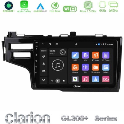 Clarion GL300+ Series 4Core Android11 4+64GB  Honda Jazz 2013-2020 Navigation Multimedia Tablet 9