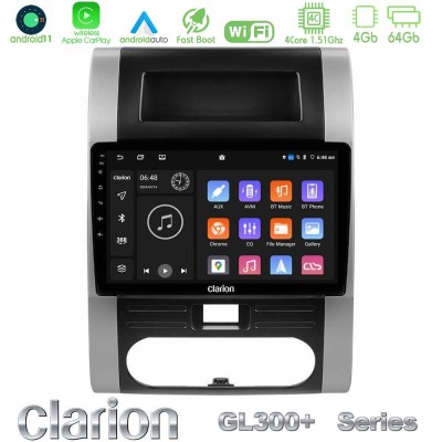 Clarion GL300+ Series 4Core Android11 4+64GB  Nissan X-Trail T31 Navigation Multimedia Tablet 10
