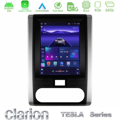 Clarion GL300 Tesla Series Android OS 8Core 4+64GB Nissan X-Trail T31 2008-2013 Navigation Multimedia Tablet 9.7