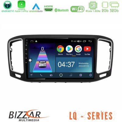 Bizzar LQ Series 4Core Android14 2+32GB VW Sharan 2010-2015 Navigation Multimedia Tablet 9