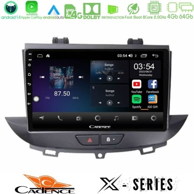 Cadence X Series Opel Grandland/Crossland X 8core Android 14 4+64GB Navigation Multimedia Tablet 9