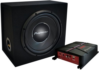 pioneer GXT-3730B Subwoofer and amplifier package, including 30 cm subwoofer in sealed enclosure and a 2-channel bridgeable amplifier