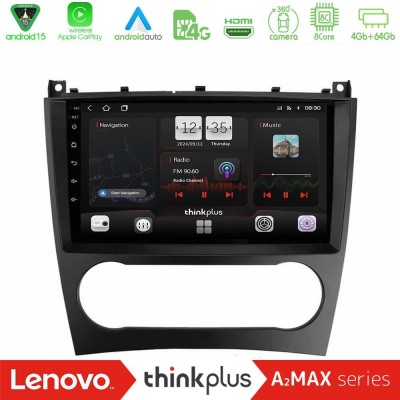 Lenovo Thinkplus A2MAX Series 8Core Android15 4+64GB  Mercedes W203 Facelift Navigation Multimedia Tablet 9