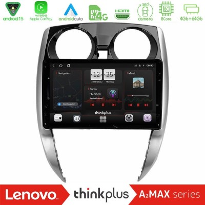 Lenovo Thinkplus A2MAX Series 8Core Android15 4+64GB  Nissan Note 2013-2018 Navigation Multimedia Tablet 10