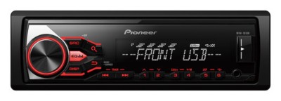 pioneer MVH-181UB Headunit 1-DIN RDS tuner, USB and Aux-In. Supports Android Media Access and FLAC