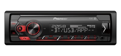 pioneer MVH-S320BT Headunit 1-DIN Radio Usb/BT RED