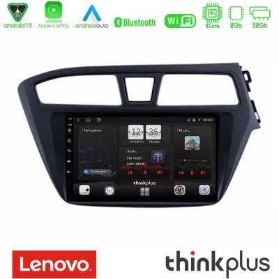 Lenovo Thinkplus Series 4Core Android15 2+32GB Hyundai i20 2014-2018 RHD Navigation Multimedia Tablet 9