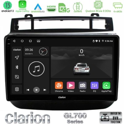 Clarion GL700 Series 8Core Android13 4+64GB VW Touareg 2011-2018 Navigation Multimedia Tablet 9