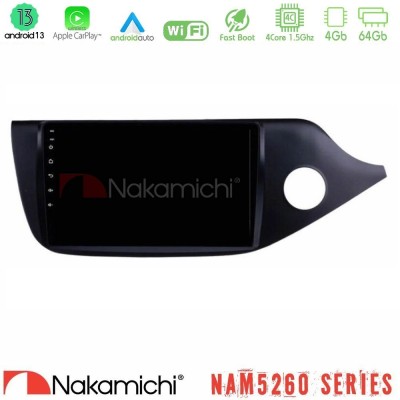 Nakamichi NAM5260 Series 4Core Android13 4+64GB Kia Cee’d/ProCeed 2013-2017 RHD Navigation Multimedia Tablet 9