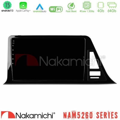 Nakamichi NAM5260 Series 4Core Android13 4+64GB Toyota CH-R (Χωρίς Εργ.Οθόνη) Navigation Multimedia Tablet 9