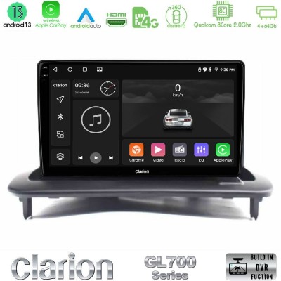 Clarion GL700 Series 8Core Android13 4+64GB Volvo S40/C30/C70 Navigation Multimedia Tablet 9