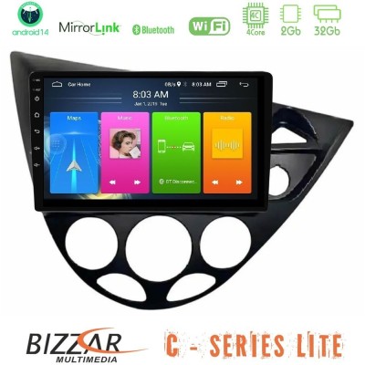 Bizzar C Series Lite 4Core Android14 2+32GB Ford Focus 1999-2004 (RHD) Navigation Multimedia Tablet 9