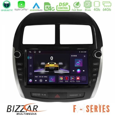 Bizzar F Series 8Core Android14 4+64GB Mitsubishi ASX 2013-2018 Navigation Multimedia Tablet 9