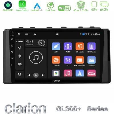 Clarion GL300+ Series 4Core Android11 4+64GB Subaru BRZ / Toyota GR86 2022-> Navigation Multimedia Tablet 9