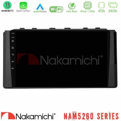 Nakamichi NAM5260 Series 4Core Android13 4+64GB Subaru BRZ / Toyota GR86 2022-> Navigation Multimedia Tablet 9