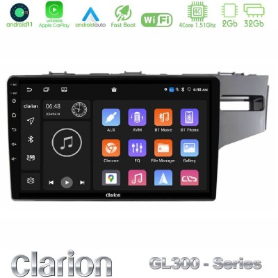 Clarion GL300 Series 4Core Android11 2+32GB Honda Jazz 2013-2020 RHD Navigation Multimedia Tablet 9