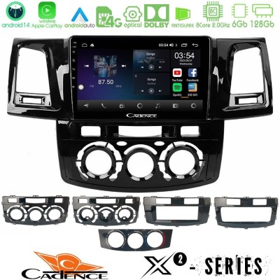 Cadence X2 Series 8Core Android14 6+128GB  Toyota Hilux 2007-2016 Navigation Multimedia Tablet 9