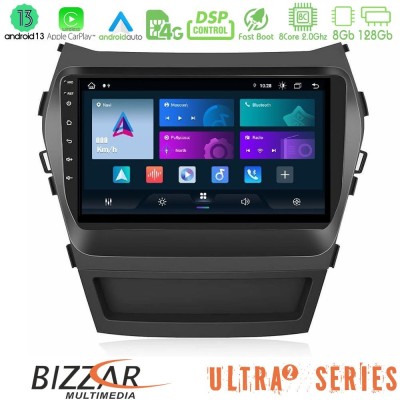 Bizzar Ultra Series Hyundai iX45 2012-2017 8core Android13 8+128GB Navigation Multimedia Tablet 9