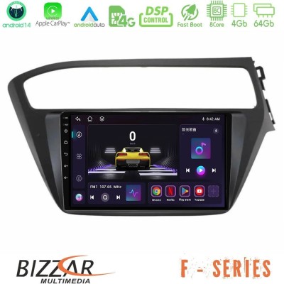 Bizzar F Series 8Core Android14 4+64GB Hyundai i20 2018-2020 RHD Navigation Multimedia Tablet 9