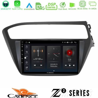 Cadence Z2 Series 8Core Android14 4+64GB Hyundai i20 2018-2020 RHD Navigation Multimedia Tablet 9