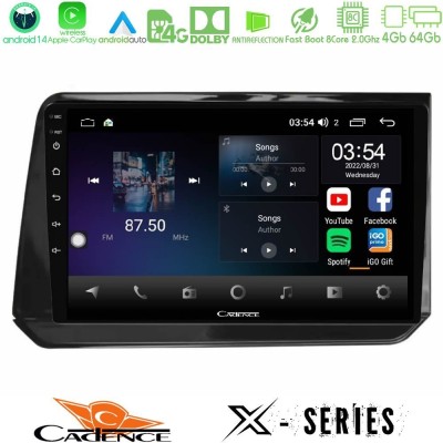Cadence X Series Nissan Note 2021-2026 RHD 8core Android 14 4+64GB Navigation Multimedia Tablet 10