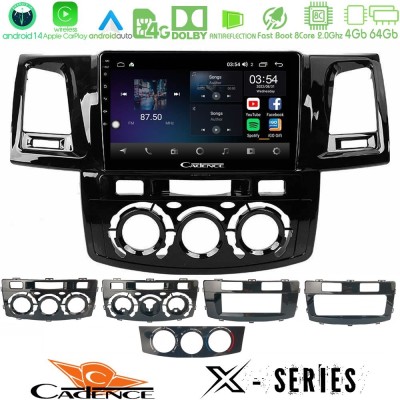 Cadence X Series Toyota Hilux 2007-2016 8core Android 14 4+64GB Navigation Multimedia Tablet 9