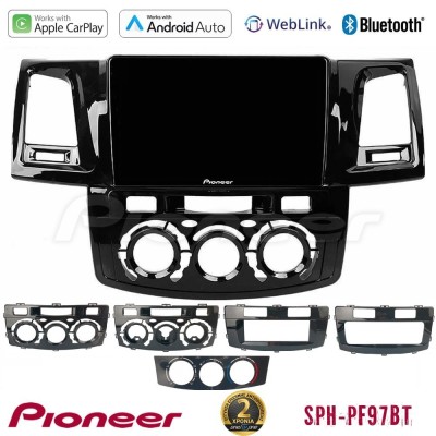 Pioneer SPH-PF97BT Series Toyota Hilux 2007-2016 Multimedia Station 9