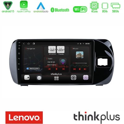 Lenovo Thinkplus Series 4Core Android15 2+32GB Toyota Yaris (Vitz) 2015-2020 RHD Navigation Multimedia Tablet 9
