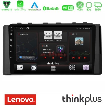 Lenovo Thinkplus Series 4Core Android15 2+32GB Subaru BRZ / Toyota GR86 2022-> Navigation Multimedia Tablet 9