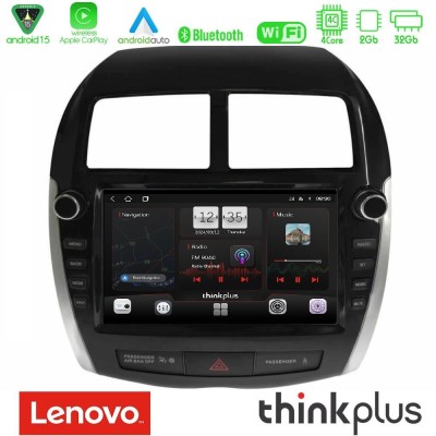 Lenovo Thinkplus Series 4Core Android15 2+32GB Mitsubishi ASX 2013-2018 Navigation Multimedia Tablet 9