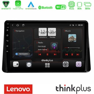 Lenovo Thinkplus Series 4Core Android15 2+32GB Mitsubishi Eclipse Cross 2018-2023 Navigation Multimedia Tablet 9