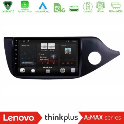 Lenovo Thinkplus A2MAX Series 8Core Android15 4+64GB Kia Cee’d/ProCeed 2013-2017 RHD Navigation Multimedia Tablet 9