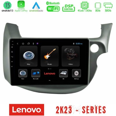 Lenovo Car Pad Honda Jazz (Fit) 2009-2013 RHD 4Core Android 13 2+32GB Navigation Multimedia Tablet 10
