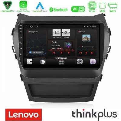 Lenovo Thinkplus Series 4Core Android15 2+32GB Hyundai iX45 2012-2017 Navigation Multimedia Tablet 9