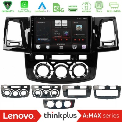 Lenovo Thinkplus A2MAX Series 8Core Android15 4+64GB  Toyota Hilux 2007-2016 Navigation Multimedia Tablet 9