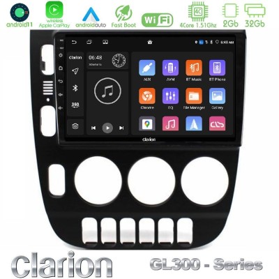 Clarion GL300 Series 4Core Android11 2+32GB Mercedes ML Class (W163) 1998-2005 Navigation Multimedia Tablet 9