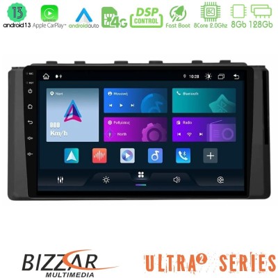 Bizzar Ultra Series Subaru BRZ / Toyota GR86 2022-> 8core Android13 8+128GB Navigation Multimedia Tablet 9