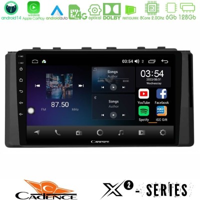 Cadence X2 Series 8Core Android14 6+128GB Subaru BRZ / Toyota GR86 2022-> Navigation Multimedia Tablet 9